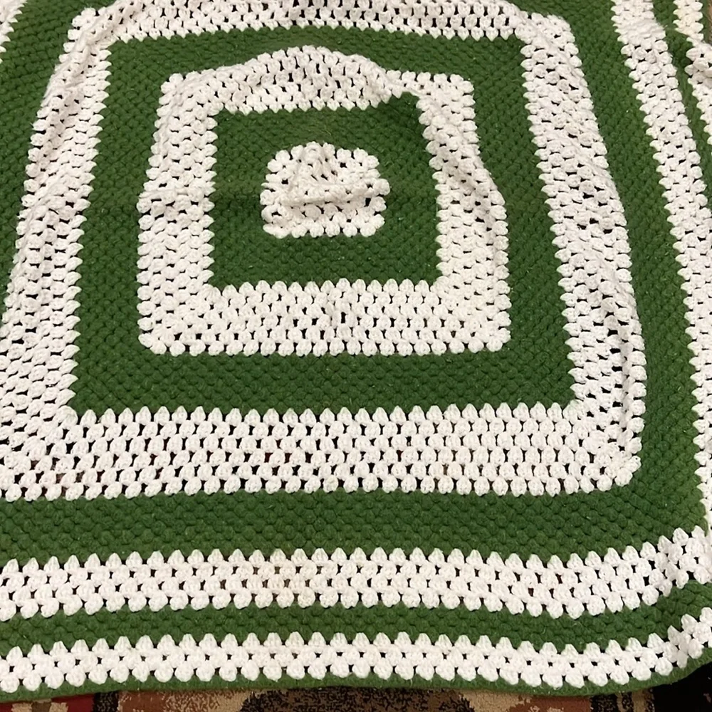 Handmade crochet afghan